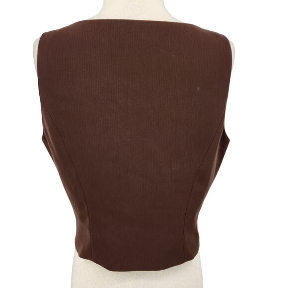 SALE Vintage 90s Y2K Harve Bernard Sleeveless Vest Clueless Preppy Charmed 8 - Picture 4 of 5